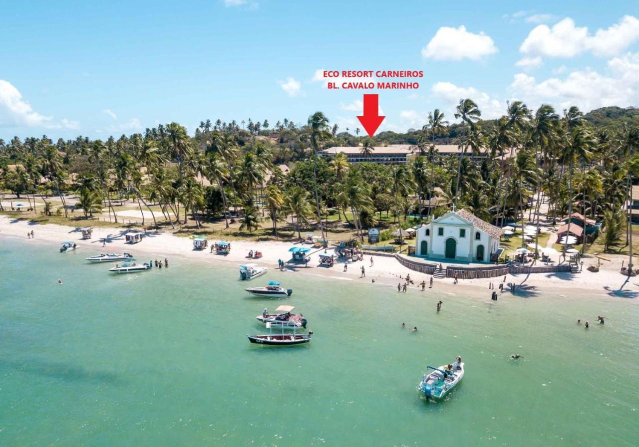Praia Dos Carneiros Flat 120-Cm Eco Resort - Ao Lado Da Igrejinha Tamandaré Exteriör bild